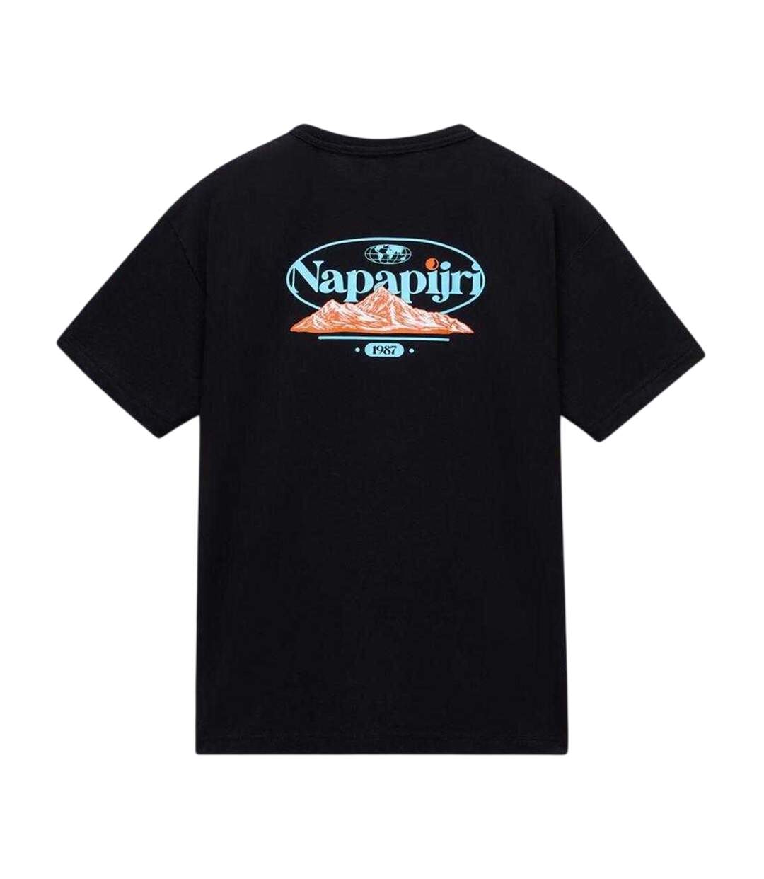 T-shirt Motif/style Graphique Homme Noir Napapijri-2