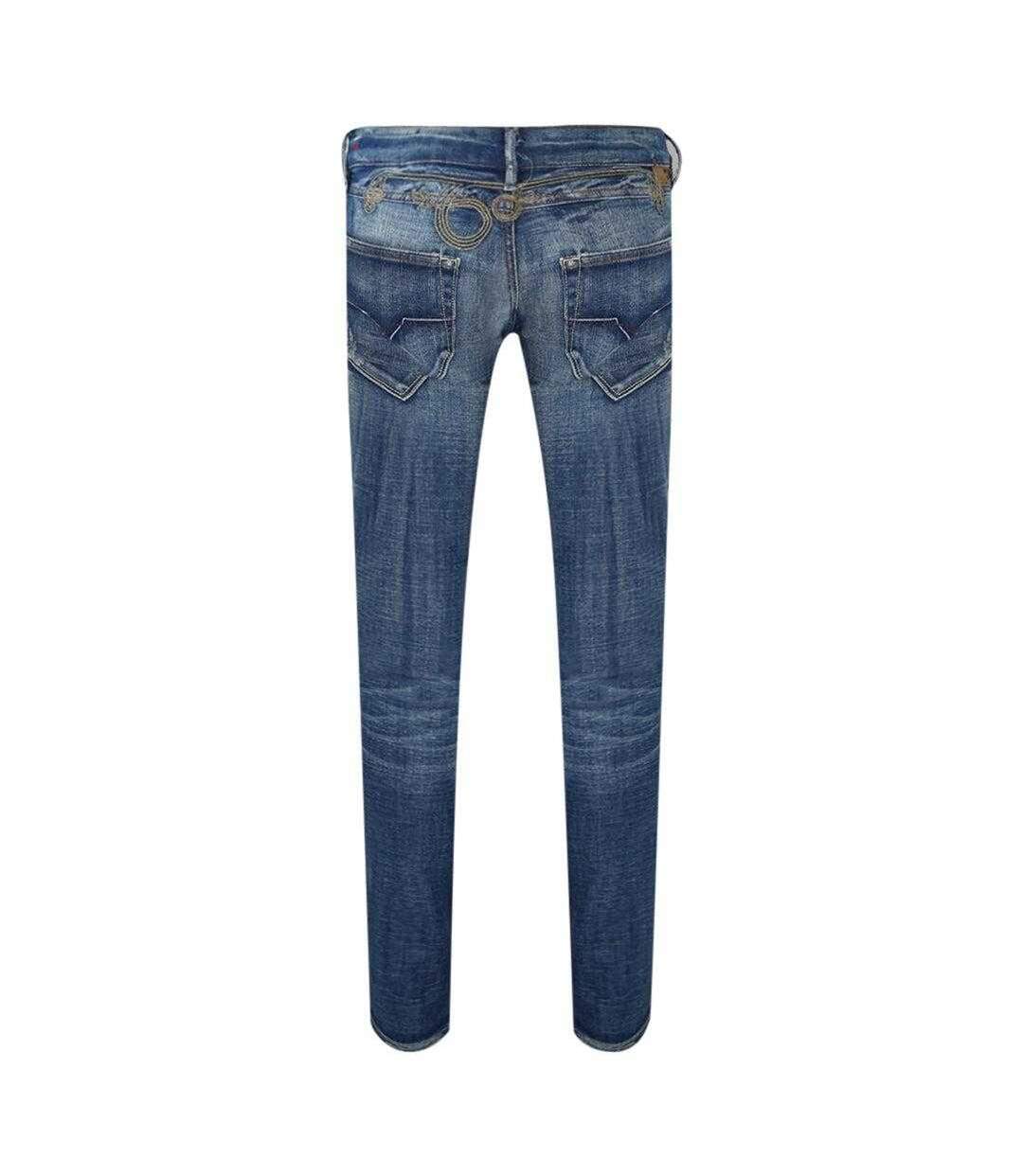 Jean Clush Homme Bleu Foncé Diesel-2