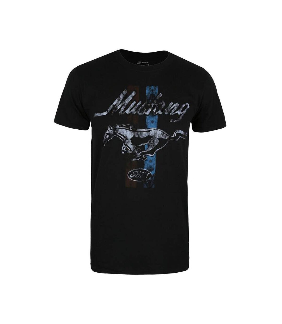 Ford - T-shirt MUSTANG - Homme (Noir / Gris / Bleu) - UTTV1190