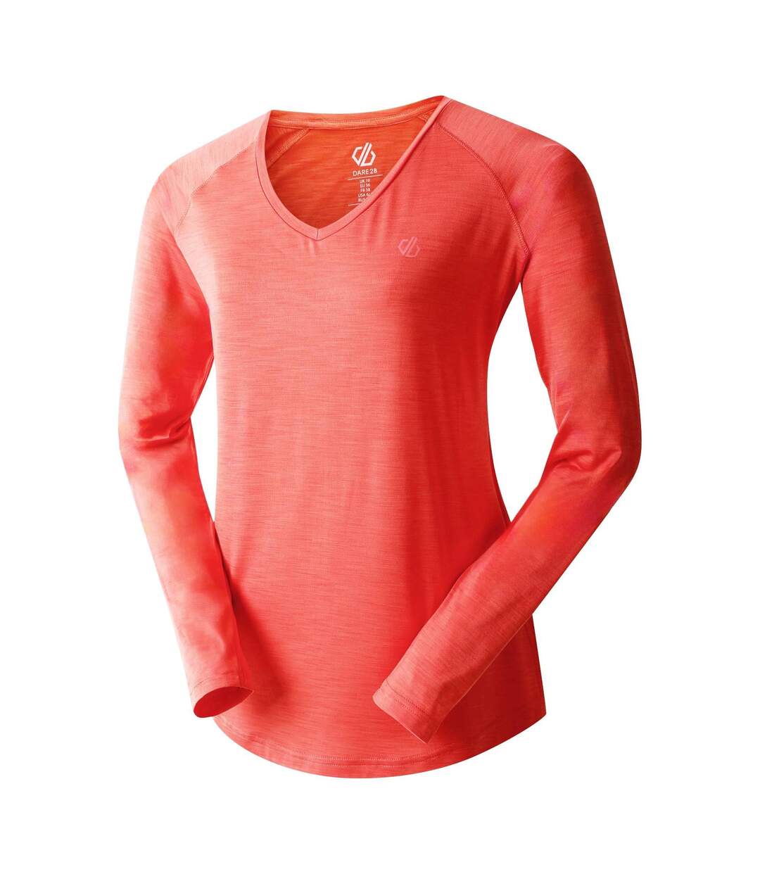 Womens/ladies discern long sleeve t-shirt peach bloom Dare 2B-3