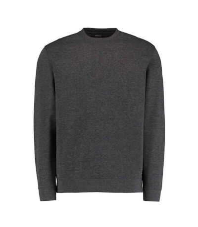 Mens klassic superwash 60c long-sleeved sweatshirt dark grey marl Kustom Kit