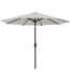 Parasol droit rond Eko 2.5 m