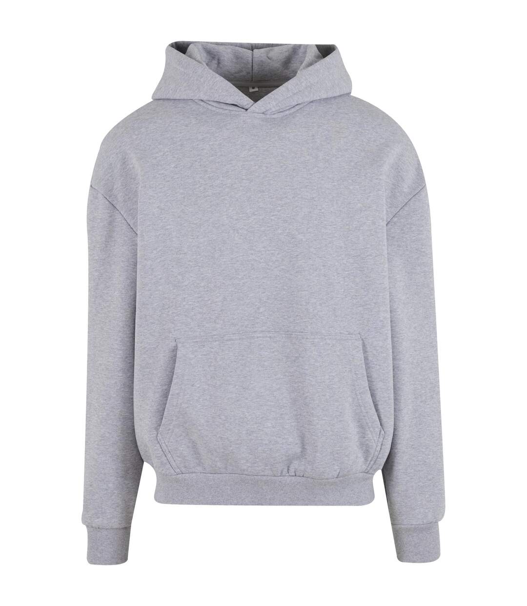 Sweat À Capuche Adulte Gris Chiné Build Your Brand-1