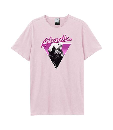 Womens/ladies 74 Blondie T-shirt Pink 182 Amplified