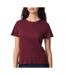 T-Shirt bordeaux femme pieces marie-1