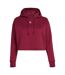 Sweat Court À Capuche Manches Longues Originals Femme Bordeaux Adidas-1