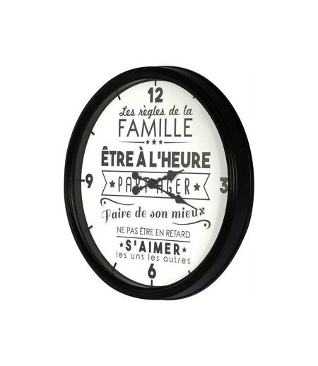Horloge en plastique La vie en famille