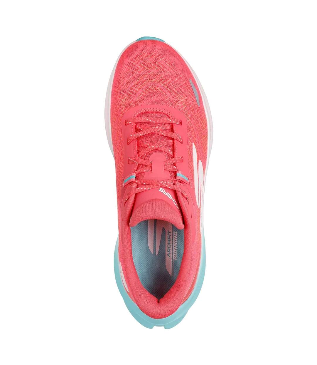 Womens/ladies Go Run Ride 12 Trainers Coral Skechers-4
