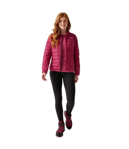 Doudoune matelassée hillpack femme rose foncé / noir Regatta