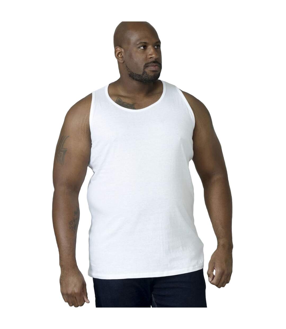 Duke Mens Fabio-1 Kingsize Muscle Tank Top (White)