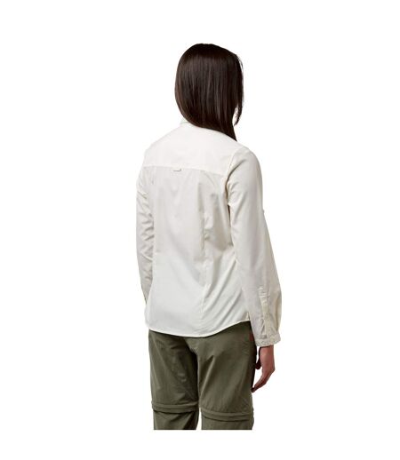 Craghoppers Womens/Ladies Kiwi II Long-Sleeved Shirt (Sea Salt White) - UTCG1636