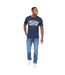Mens wilsby t-shirt navy Crosshatch-3