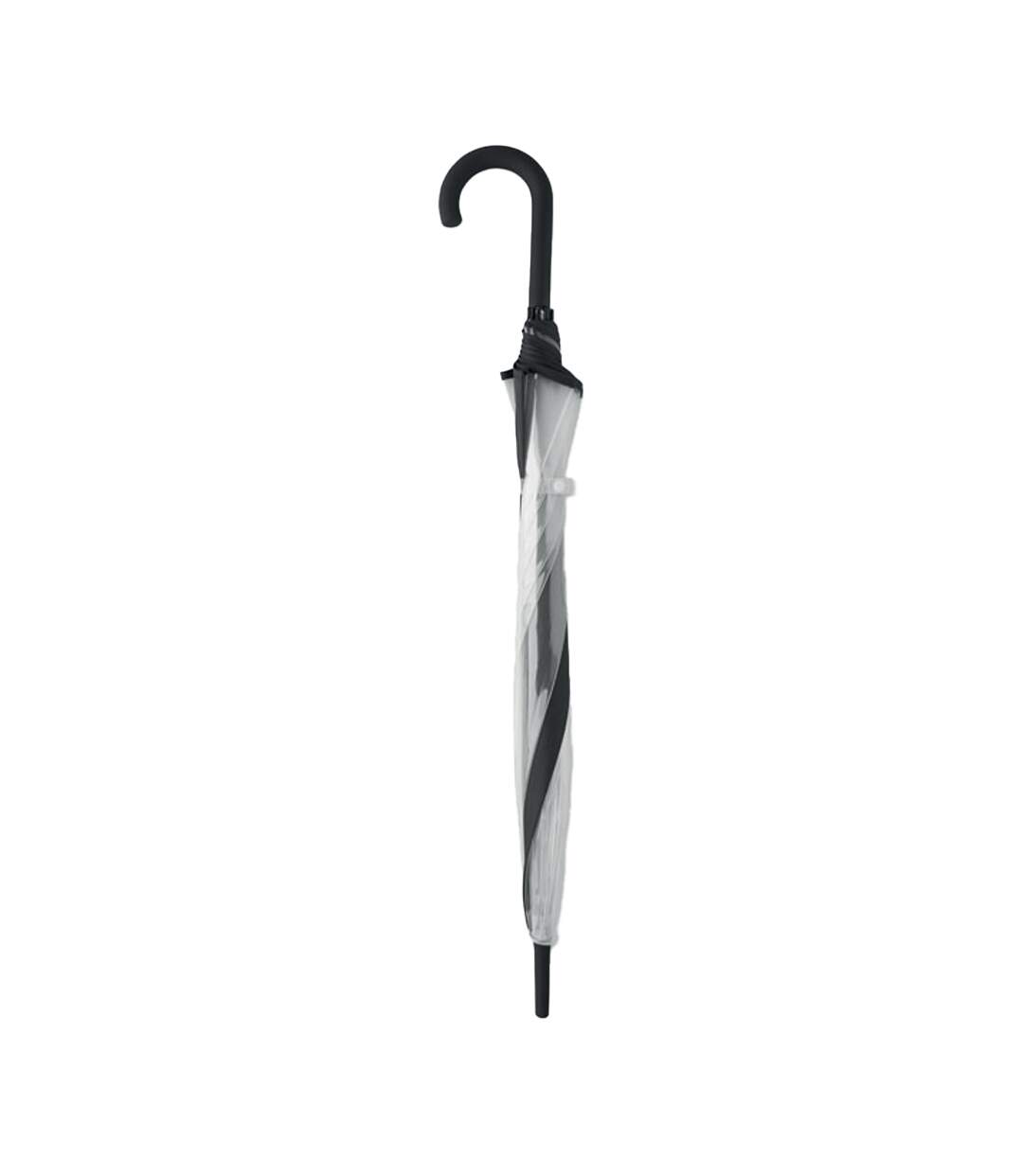 Parapluie Droit Gota Taille Unique Noir Transparent MidOcean-3