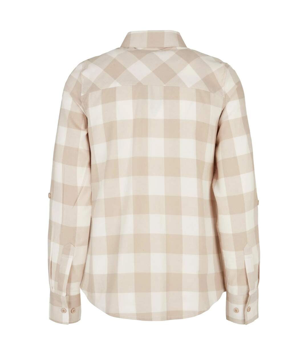Chemisier Motif/style À Carreaux Femme Sable Blanc Taupe Clair Urban Classics-2