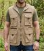 WINCHESTER WE1286 — Gilet sans manches marron : respirabilité en pur coton et praticité outdoor-1