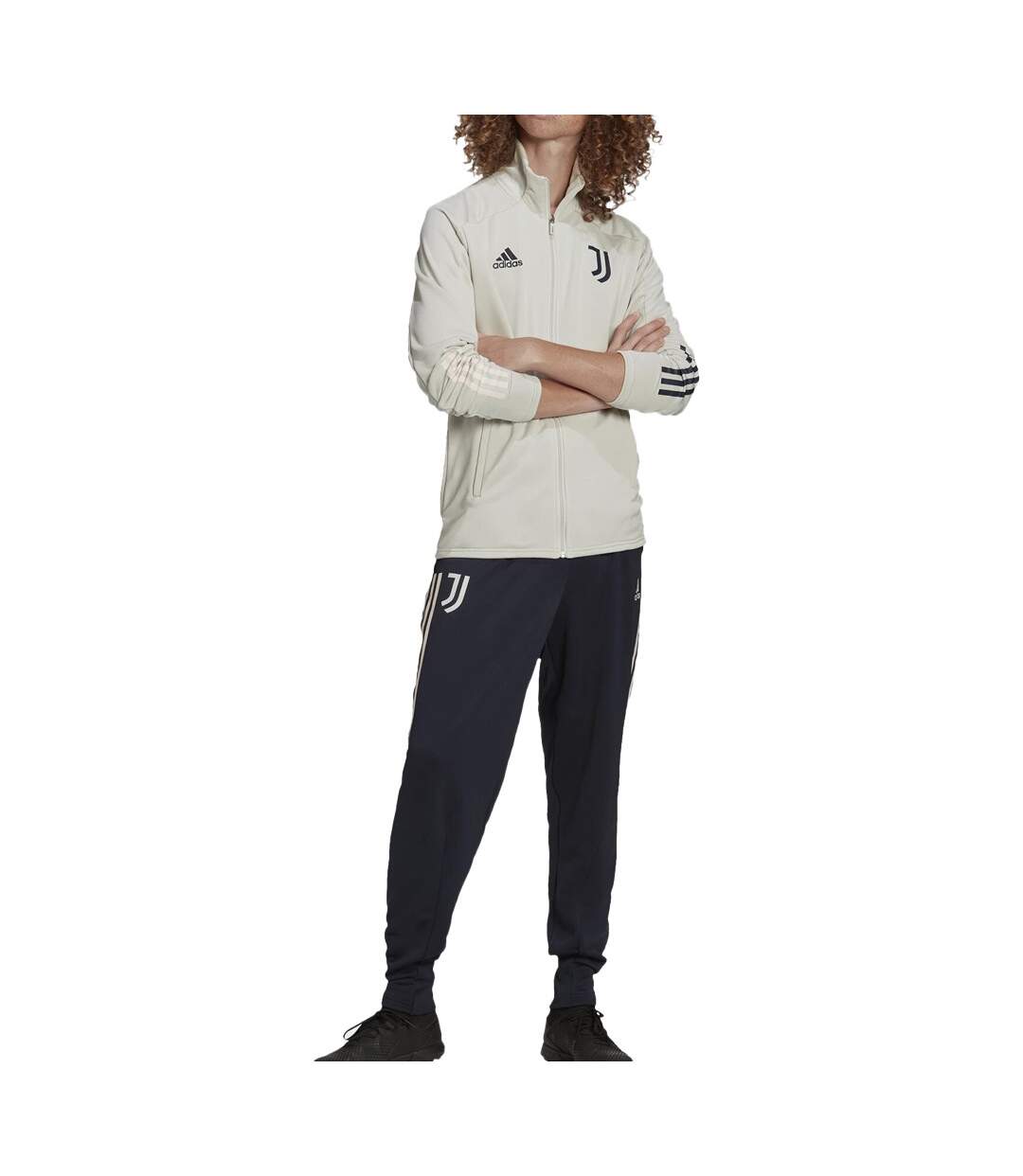 Juventus Ensemble de survêtement gris/marine Adidas TK Suit 2020