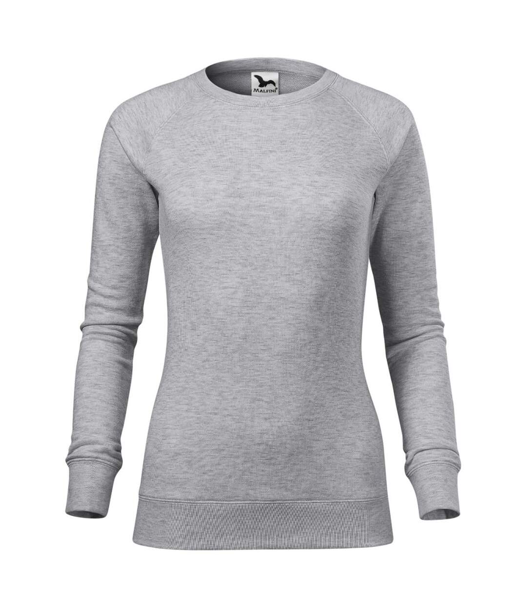 Sweat Merger Femme Gris Malfini-1