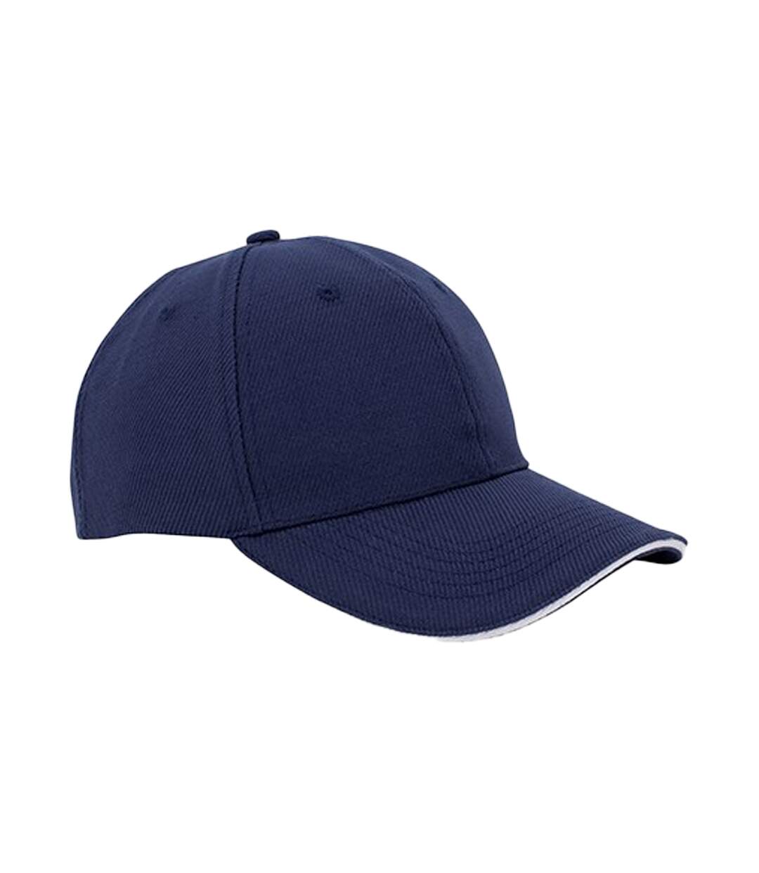 Casquette De Baseball Bleu Marine Blanc L-Merch-2