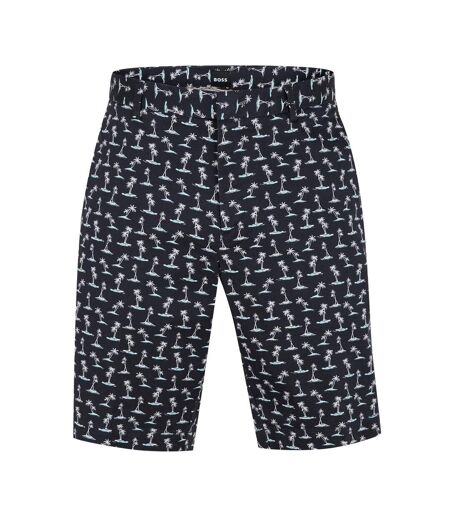 Mens All-over Print Chino Shorts Pastel Blue Boss