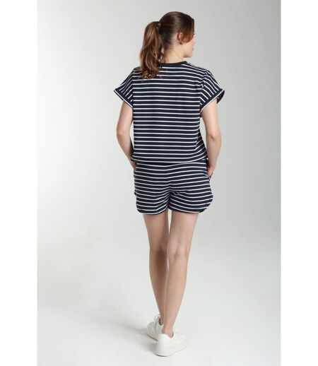 Ensemble Tee Shirt Et Short Molleton Femme Dilly Bis Marine/ | Gerard Pasquier Avec Col Rond | Gerar