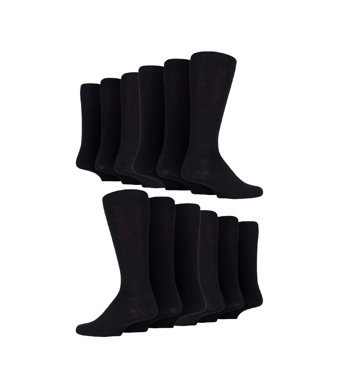 12 Pair Mens Colourful Cotton Striped Patterned Dress Socks-1