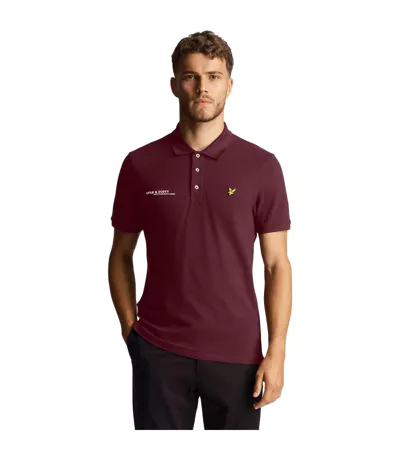 Polo Style Coordonnées Homme Bordeaux Lyle & Scott