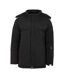 Mens Hooded Puffer Jacket Black Lee Cooper-1