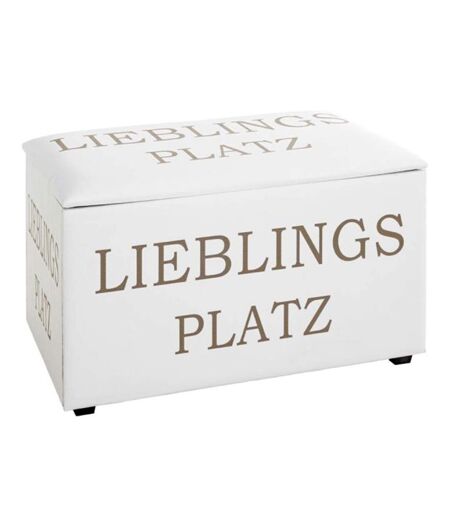 Coffre de Rangement Lieblings Platz 65cm Blanc