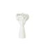 Cache-Pot Déco Tête 40cm Blanc-1