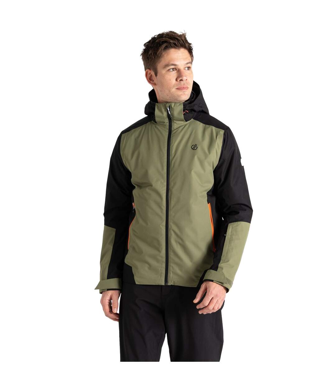 Mens Precision Ii Ski Jacket Black Olivine Green Dare 2B-1