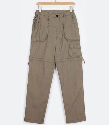 OGALO TANGER — Pantalon de randonnée marron : le 2-en-1 ultra-résistant