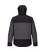 Portwest Mens KX3 Contrast Hooded Soft Shell Jacket (Black/Gray)