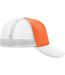 Casquette trucker avec filet style rétro - MB070 - orange et blanc