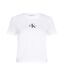 T-shirt blanc femme calvin klein jeans monologo baby - s-2