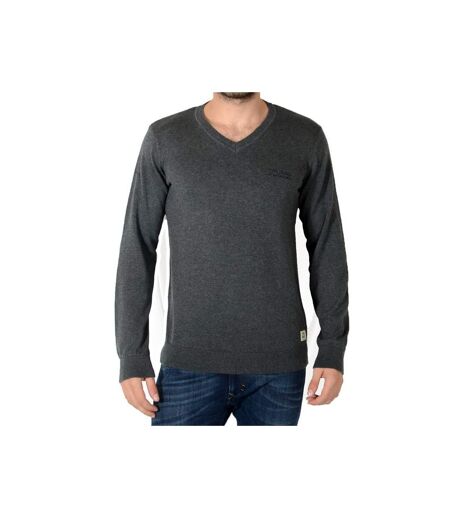 Pull Jack and Jones David V Neck DK Grey Mel