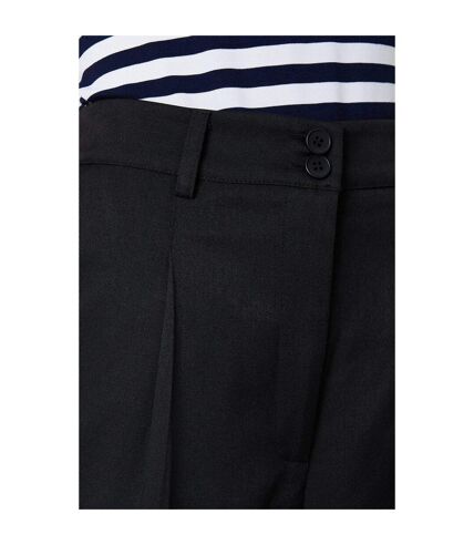 Womens/ladies double button trousers black Dorothy Perkins