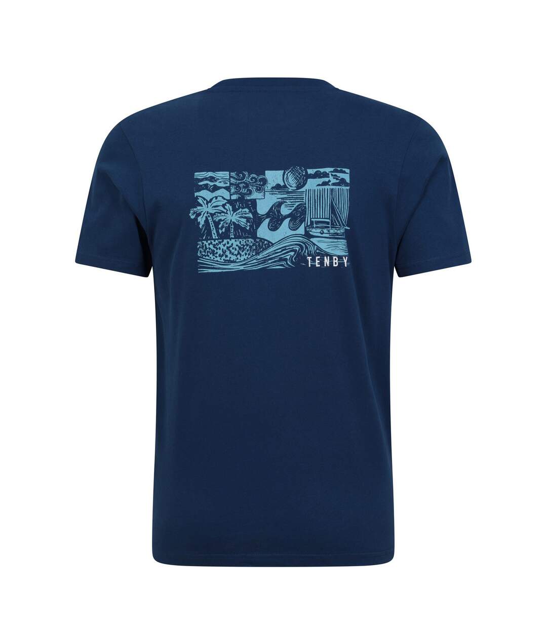 T-shirt tenby homme bleu marine Mountain Warehouse-2