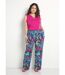 Pantalon ample taille élastiquée imprimé-3