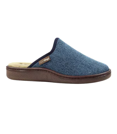 Chaussons Mules Jacob Femme Bleu Lazy Dogz