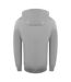 Unisex Adult Small Logo Full Zip Hoodie Grey Ice Iceberg-2