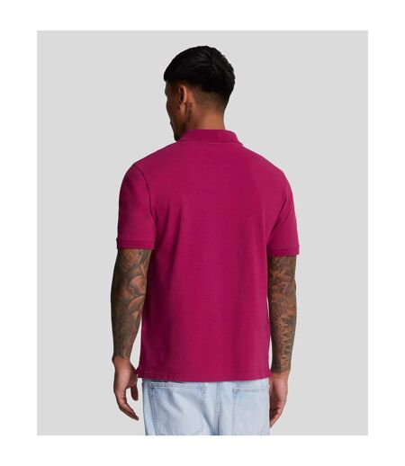 Polo Uni Homme Bordeaux Lyle & Scott