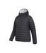 Womens/ladies faux fur lined padded jacket black Mountain Warehouse