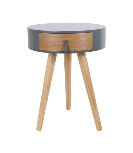 Chevet en bois scandinave Nora (Lot de 2) Gris