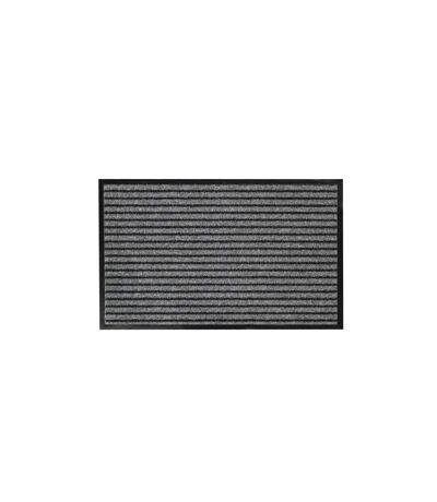 Tapis d'Entrée Anti-Poussière Toscan 50x80cm Noir & Gris