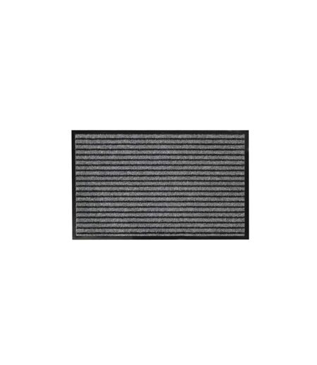 Tapis d'Entrée Anti-Poussière Toscan 50x80cm Noir & Gris