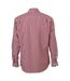Mens Checked Shirt Bordeaux White James And Nicholson-2