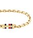 Mens Flag Logo Bracelet One Size Gold Tommy Hilfiger-4