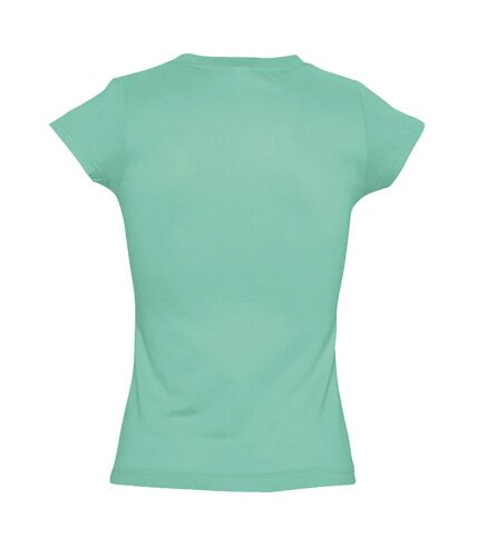 SOLS - T-shirt manches courtes MOON - Femme (Bleu pâle) - UTPC294