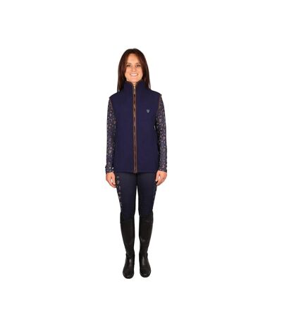 Womens/ladies Elevate Essential Suede Gilet Navy Hy