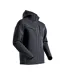 Mens Customised Stretch Hooded Soft Shell Jacket Black Mascot-2